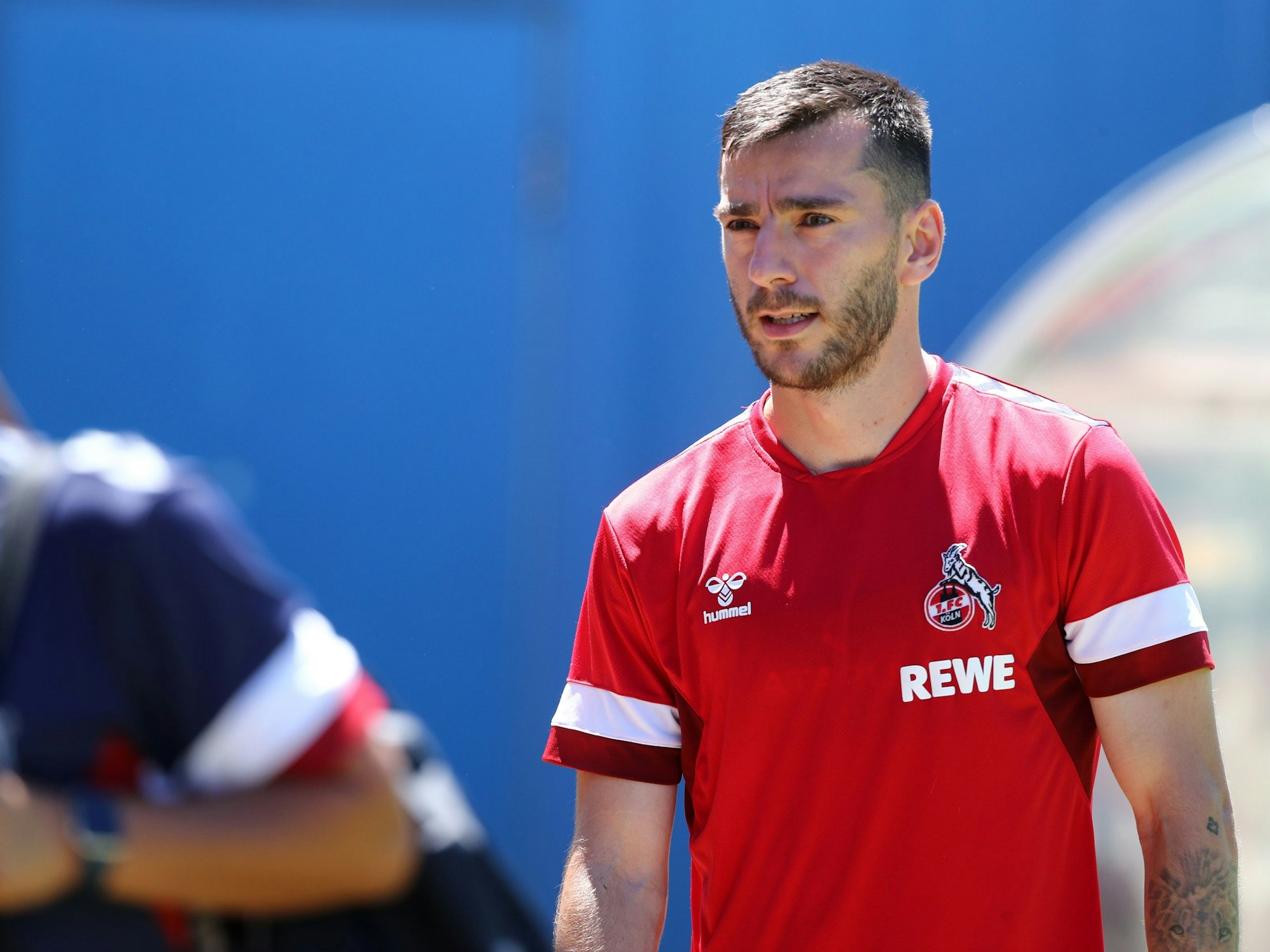 Sargis Adamyan im Trainingslager des 1. FC Köln.