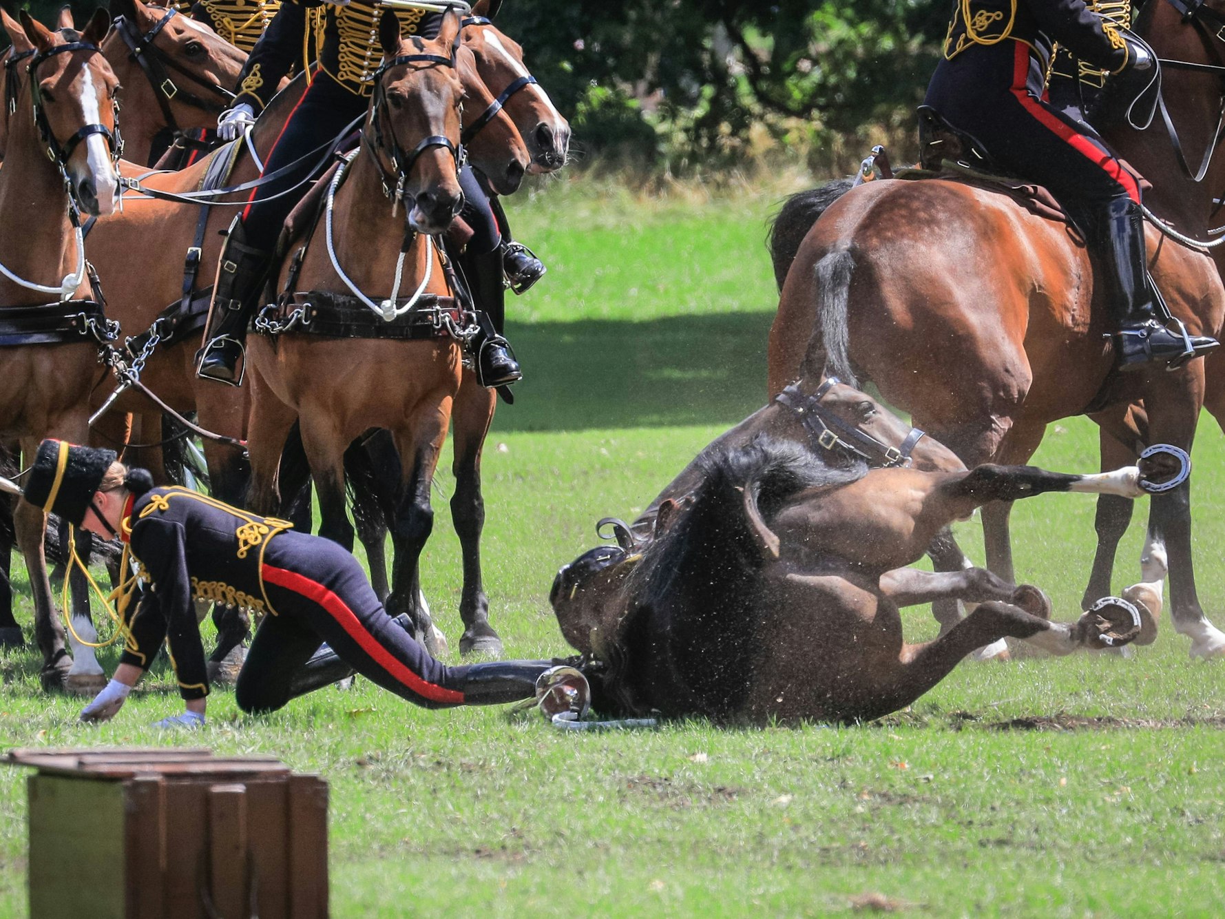Das Foto zeigt die gestürzte Soldatin am 17. Juli 2023 in London.