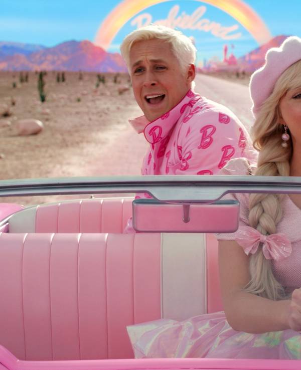 Margot Robbie und Ryan Gosling als Barbie und Ken in "Barbie - Der Film". Deutschlandstart: 20. Juli 2023.