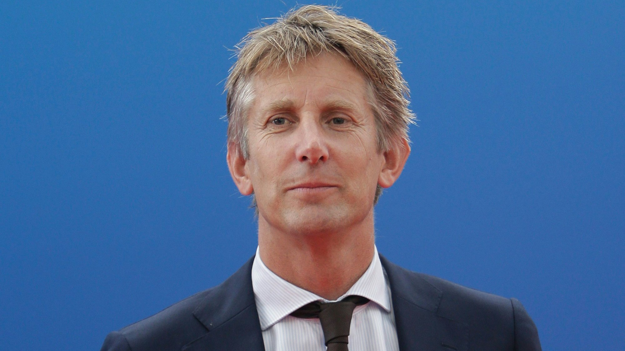 Edwin van der Sar bei der Champions-Leaggue-Auslosung.
