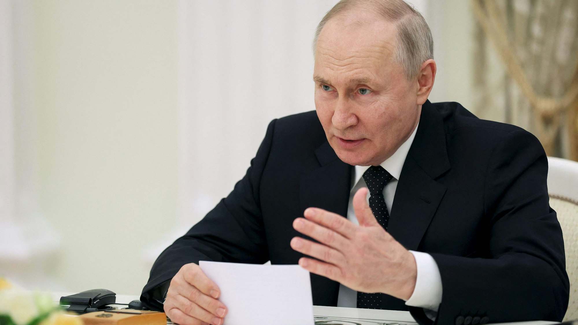 Russlands Präsident Wladimir Putin bei einem Meeting im Kreml am 22. Juni.