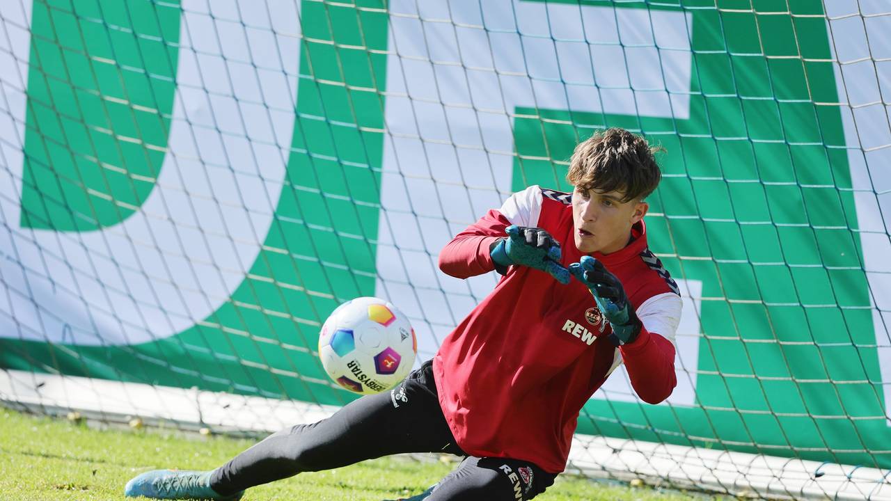 Jonas Nickisch im Training des 1. FC Köln.