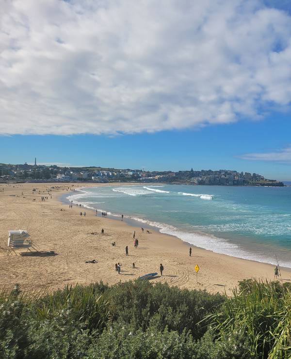 Sydney: Stadtstrand Bondi Beach.
Fotos aus Juli 2023
