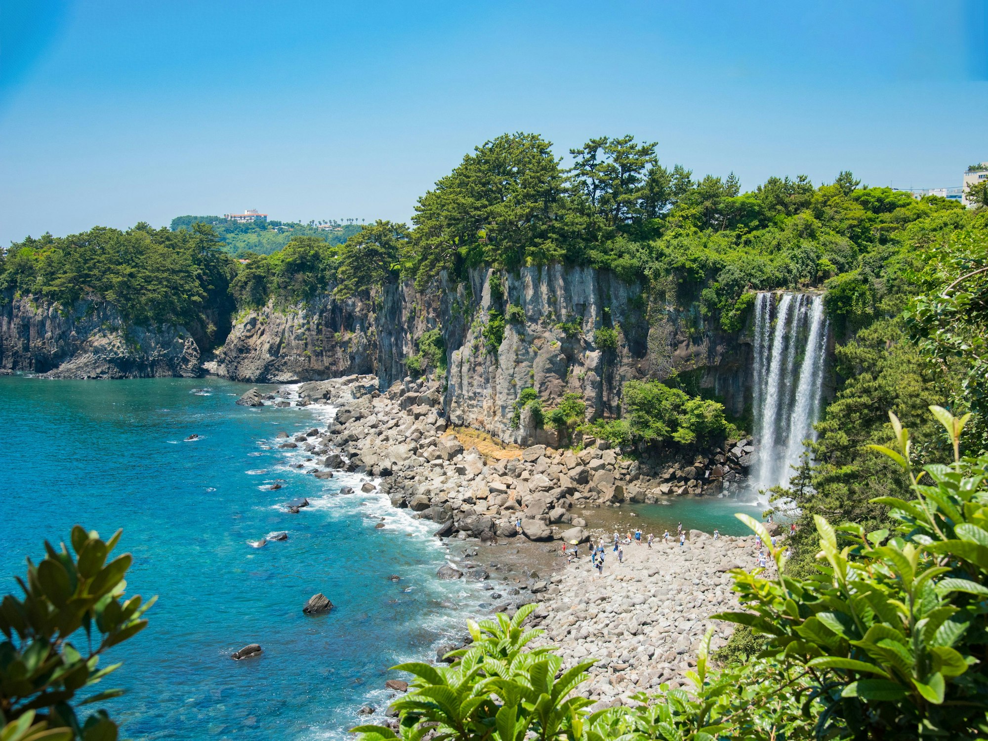 Jeongbang-Wasserfal in Südkorea