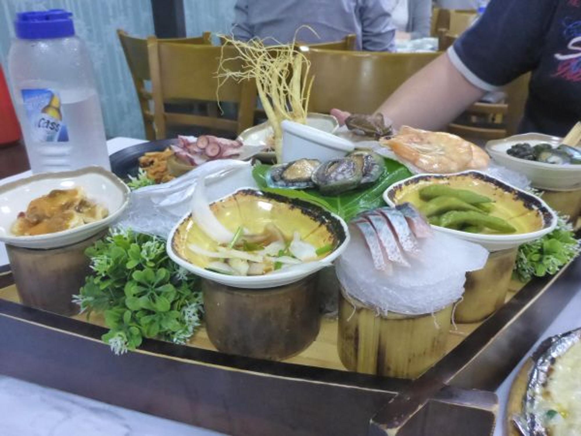 Fischplatte in Korea