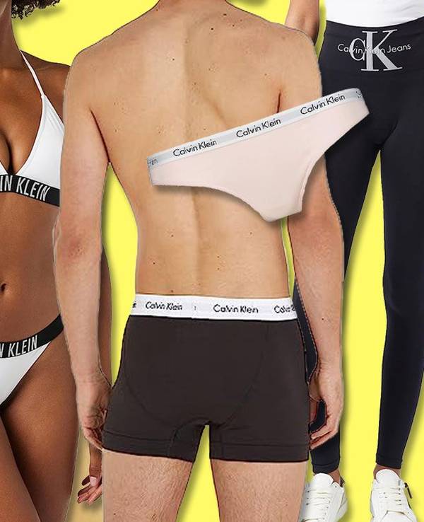 Calvin Klein Unterwäsche und Badekleidung von Männern und Frauen getragen.
