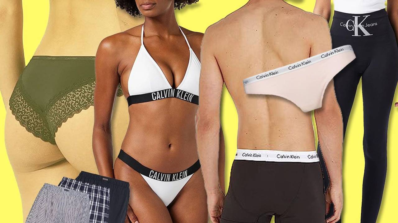 Calvin Klein Unterwäsche und Badekleidung von Männern und Frauen getragen.