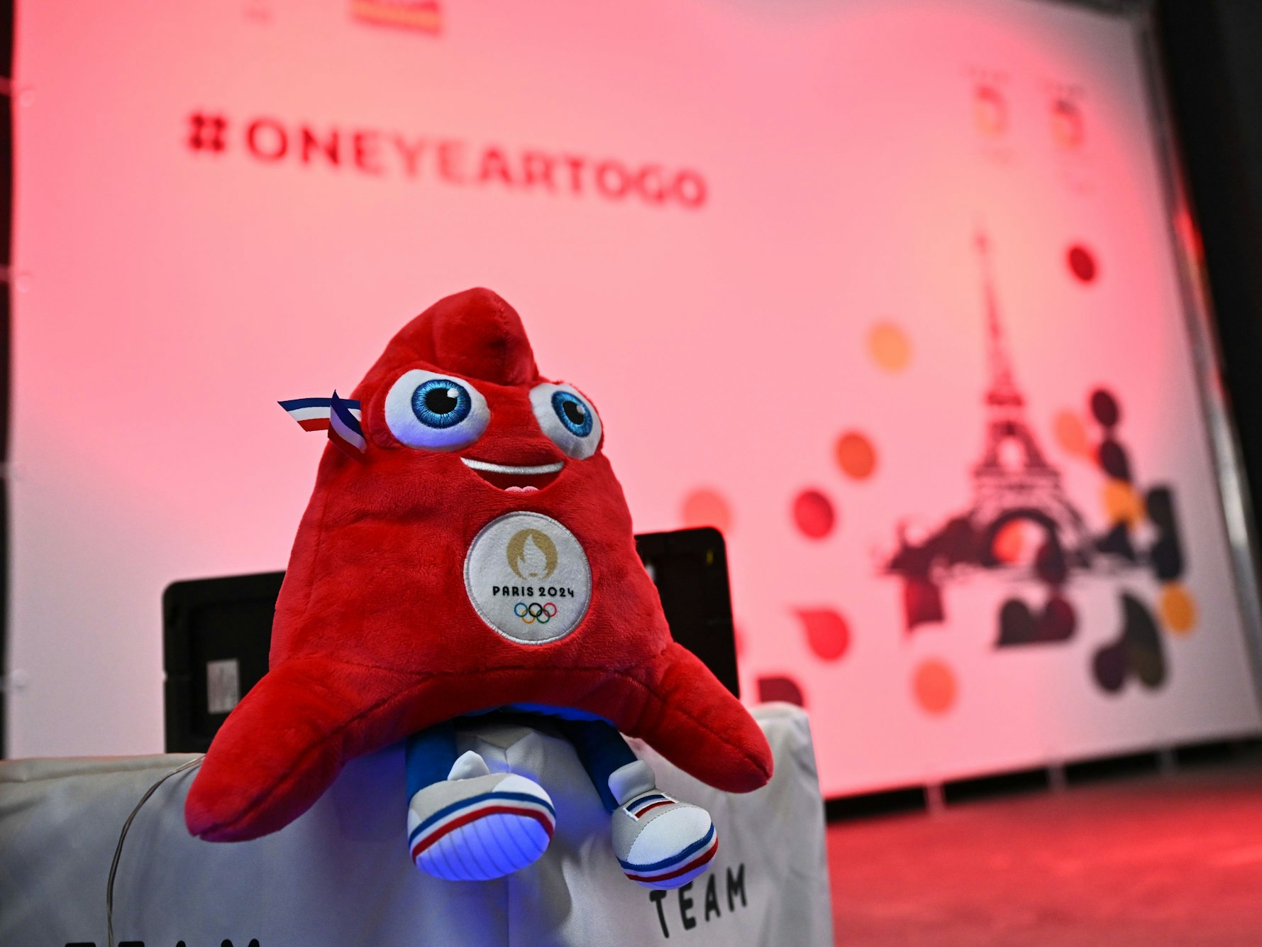 Das Maskottchen für Olympia 2024.