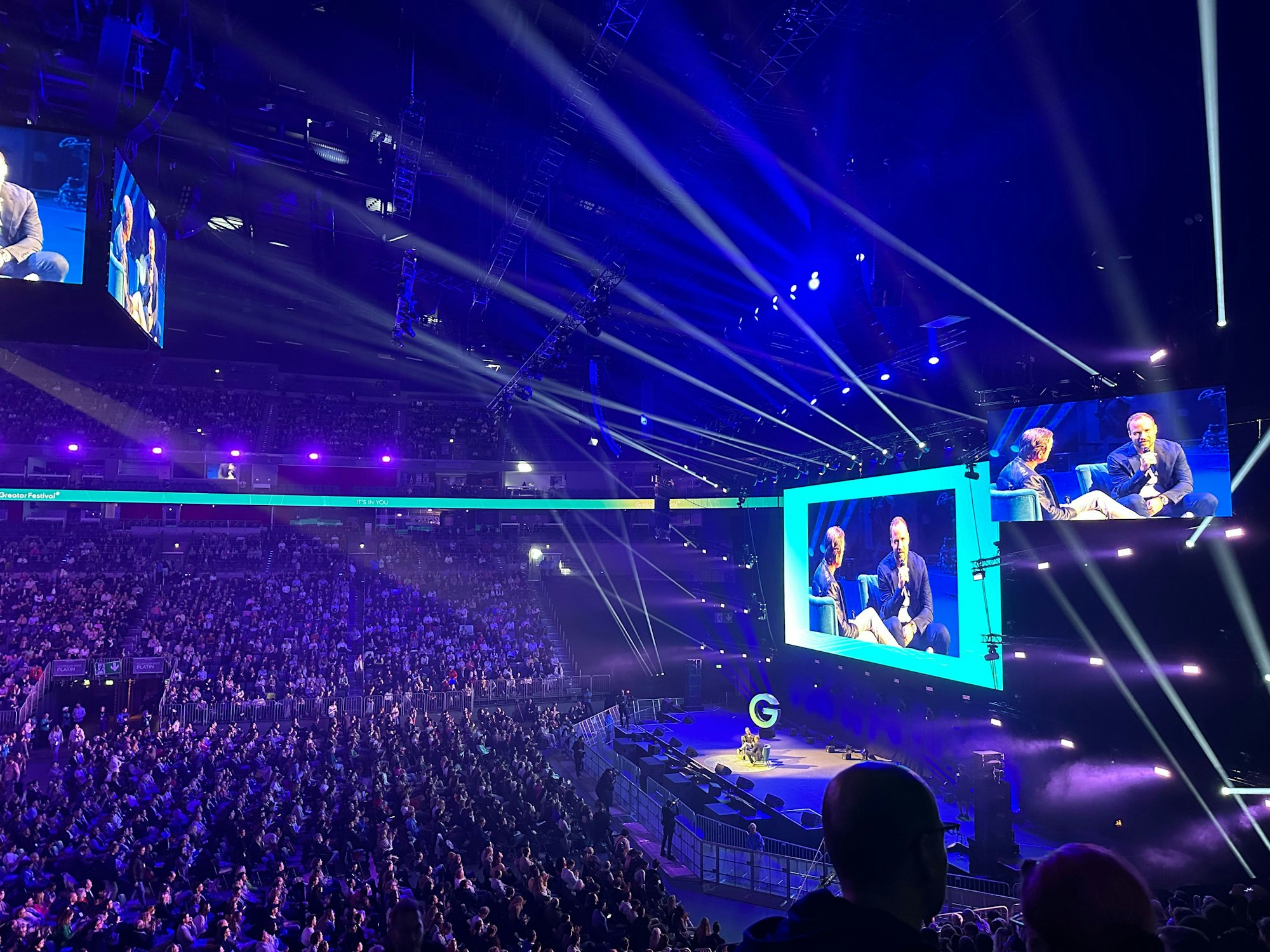 Blick in die Lanxess-Arena beim Greator-Festival.
