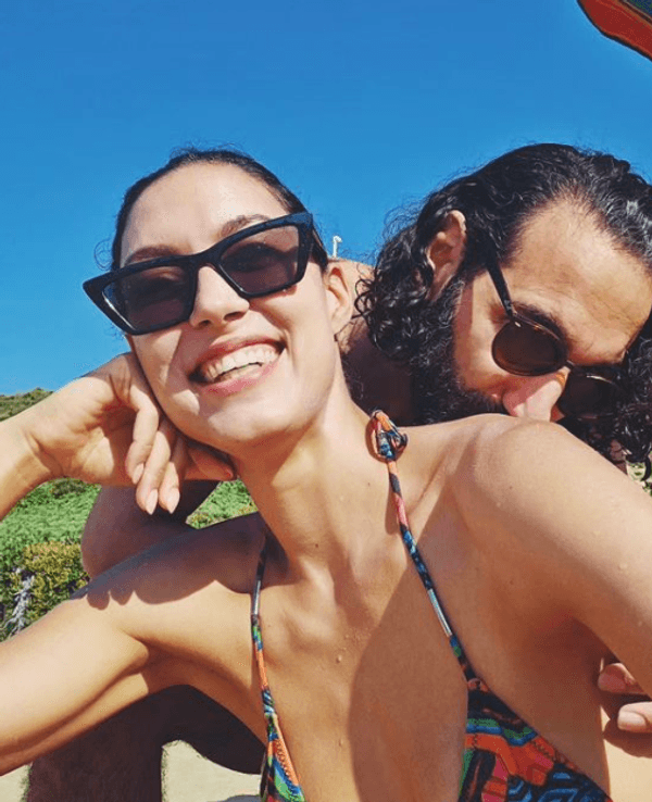 Rebecca Mir, hier im Juni 2023 mit Ehemann Massimo Sinató.