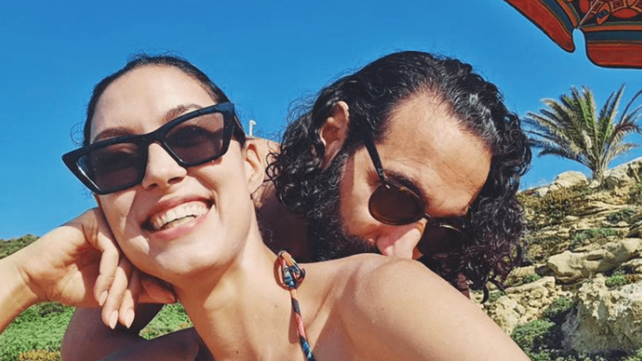 Rebecca Mir, hier im Juni 2023 mit Ehemann Massimo Sinató.
