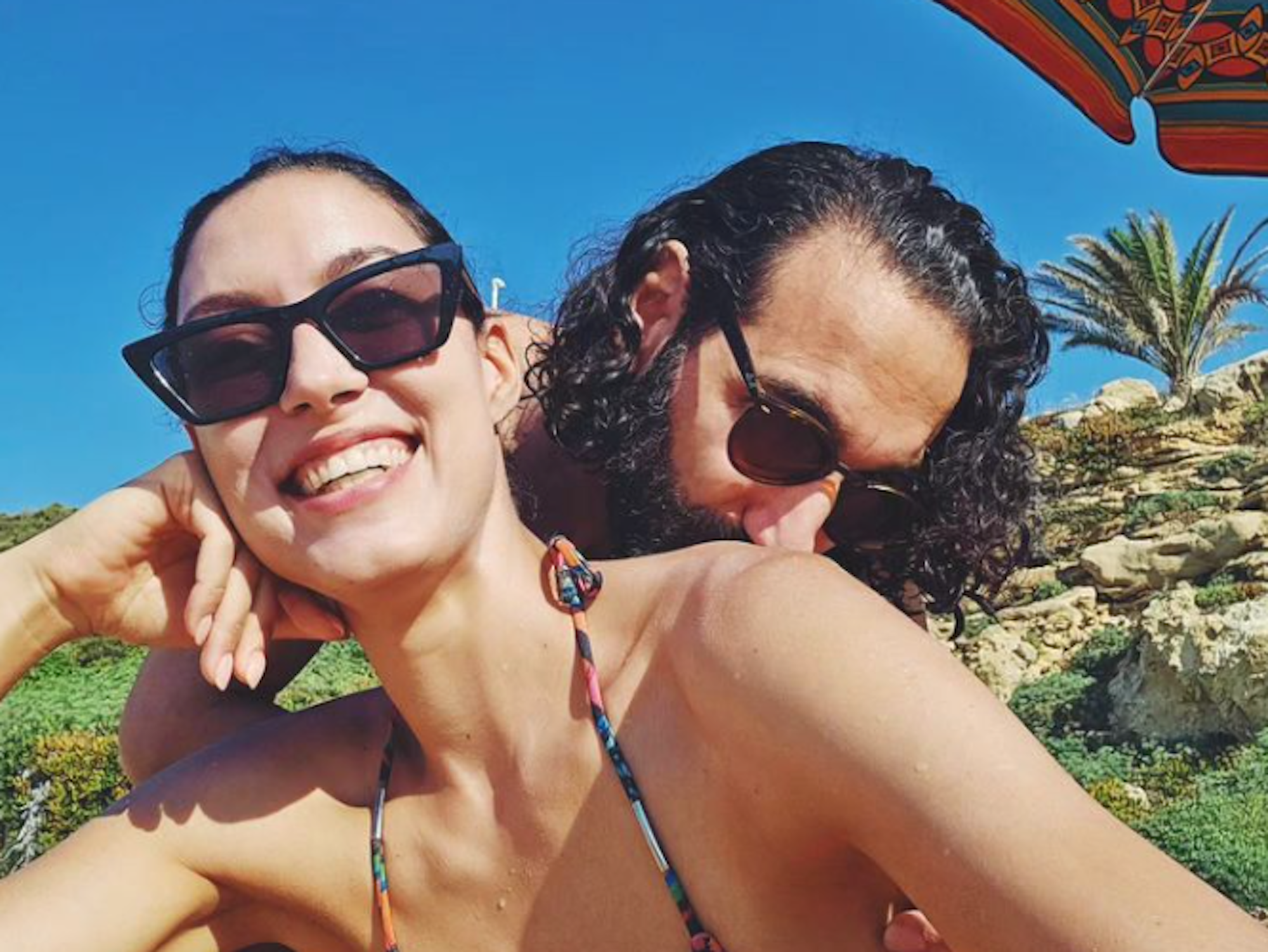 Rebecca Mir, hier im Juni 2023 mit Ehemann Massimo Sinató.