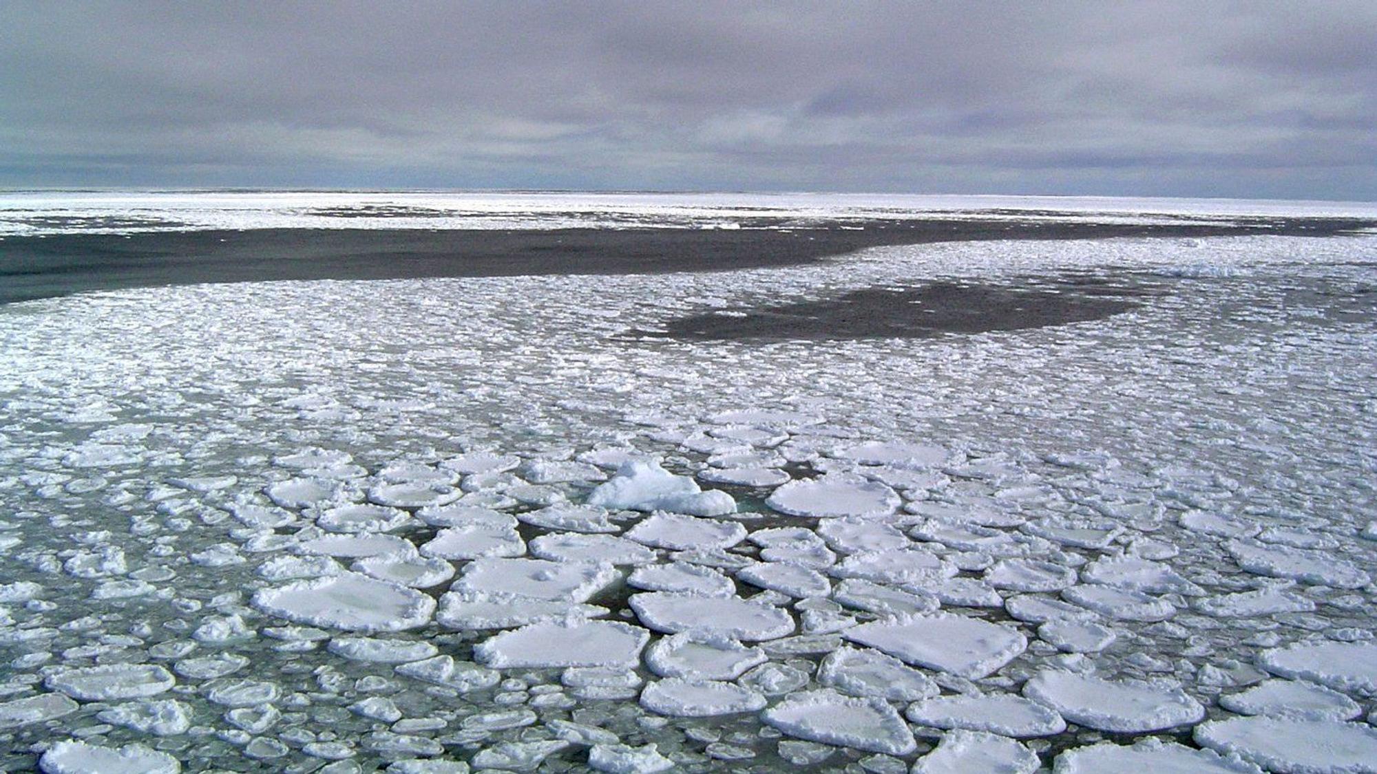 Dieses 2017 zur Verfügung gestellte Foto zeigt das Meereis auf dem Ozean rund um die Antarktis während einer Expedition im Rossmeer.