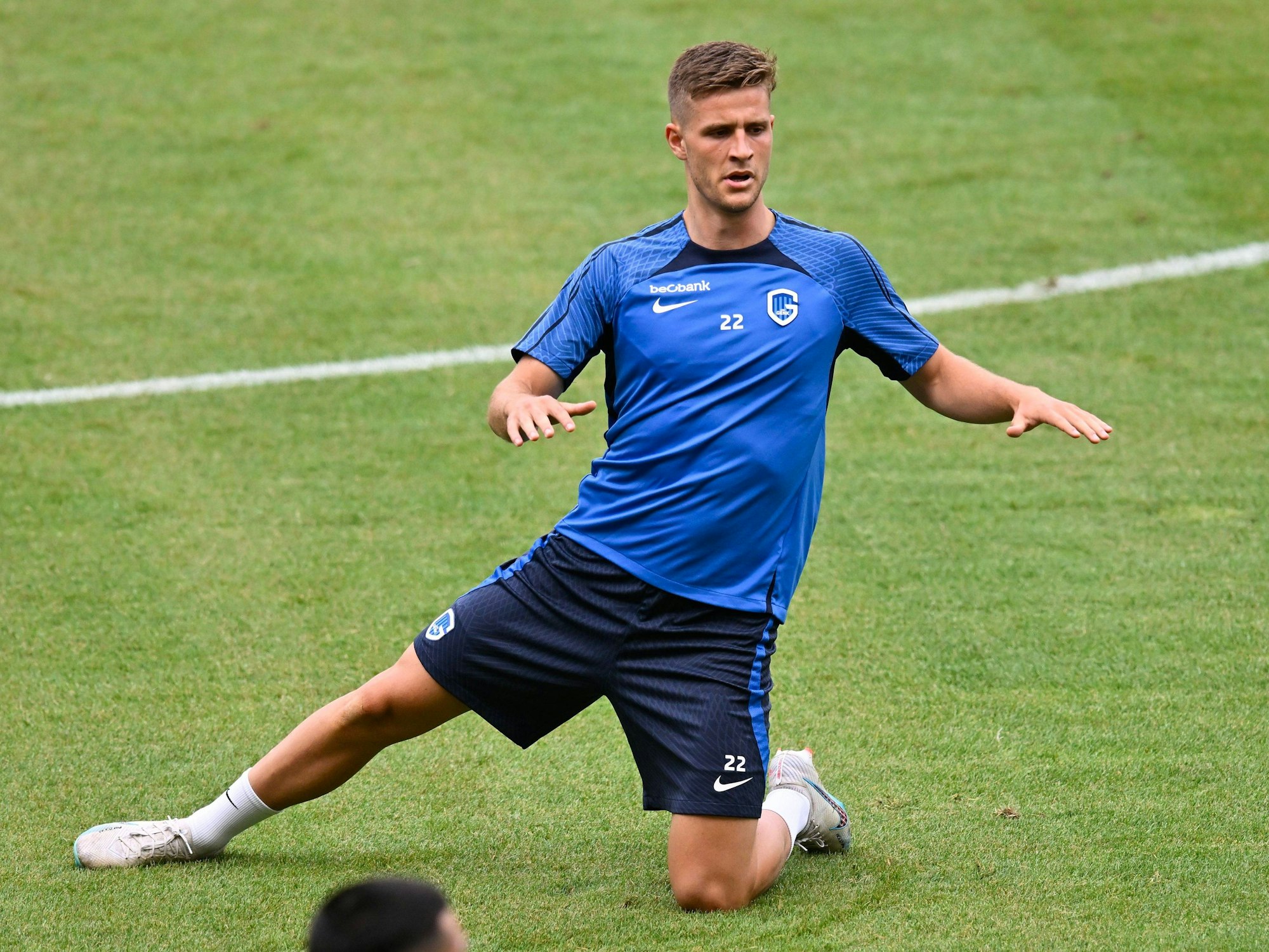 Ramus Carstensen dehnt sich.