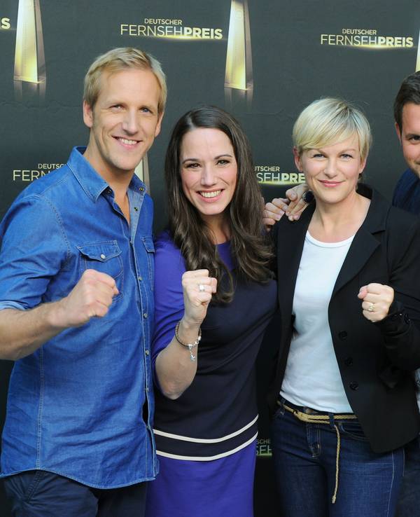 Jan Hahn (l-r), Simone Panteleit, Karen Heinrichs und Matthias Killing, posieren.