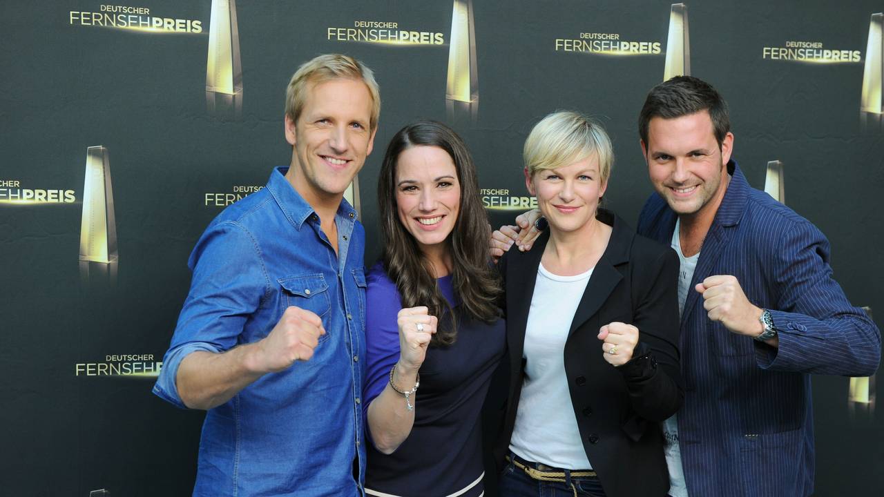 Jan Hahn (l-r), Simone Panteleit, Karen Heinrichs und Matthias Killing, posieren.