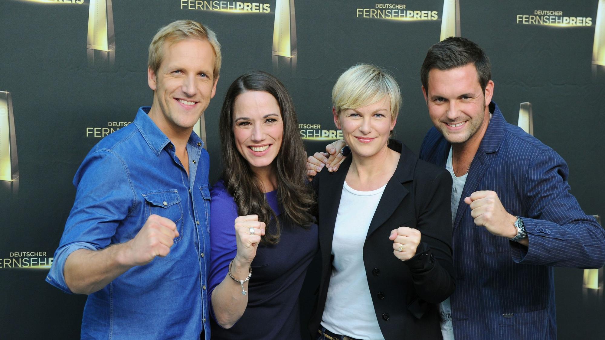 Jan Hahn (l-r), Simone Panteleit, Karen Heinrichs und Matthias Killing, posieren.