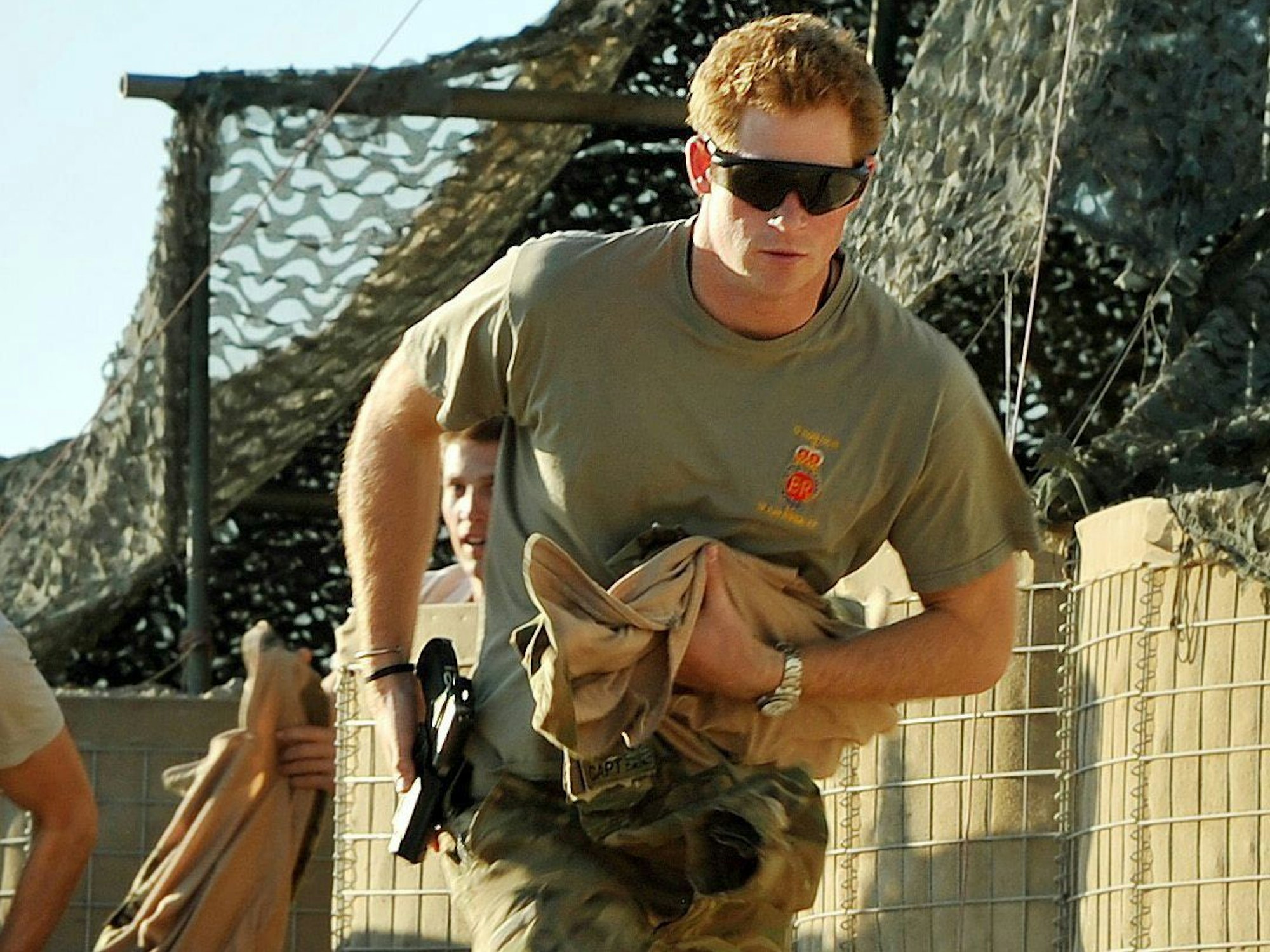 Prinz Harry am 3. November 2012 im britischen Army-Camp in Süd-Afghanistan.