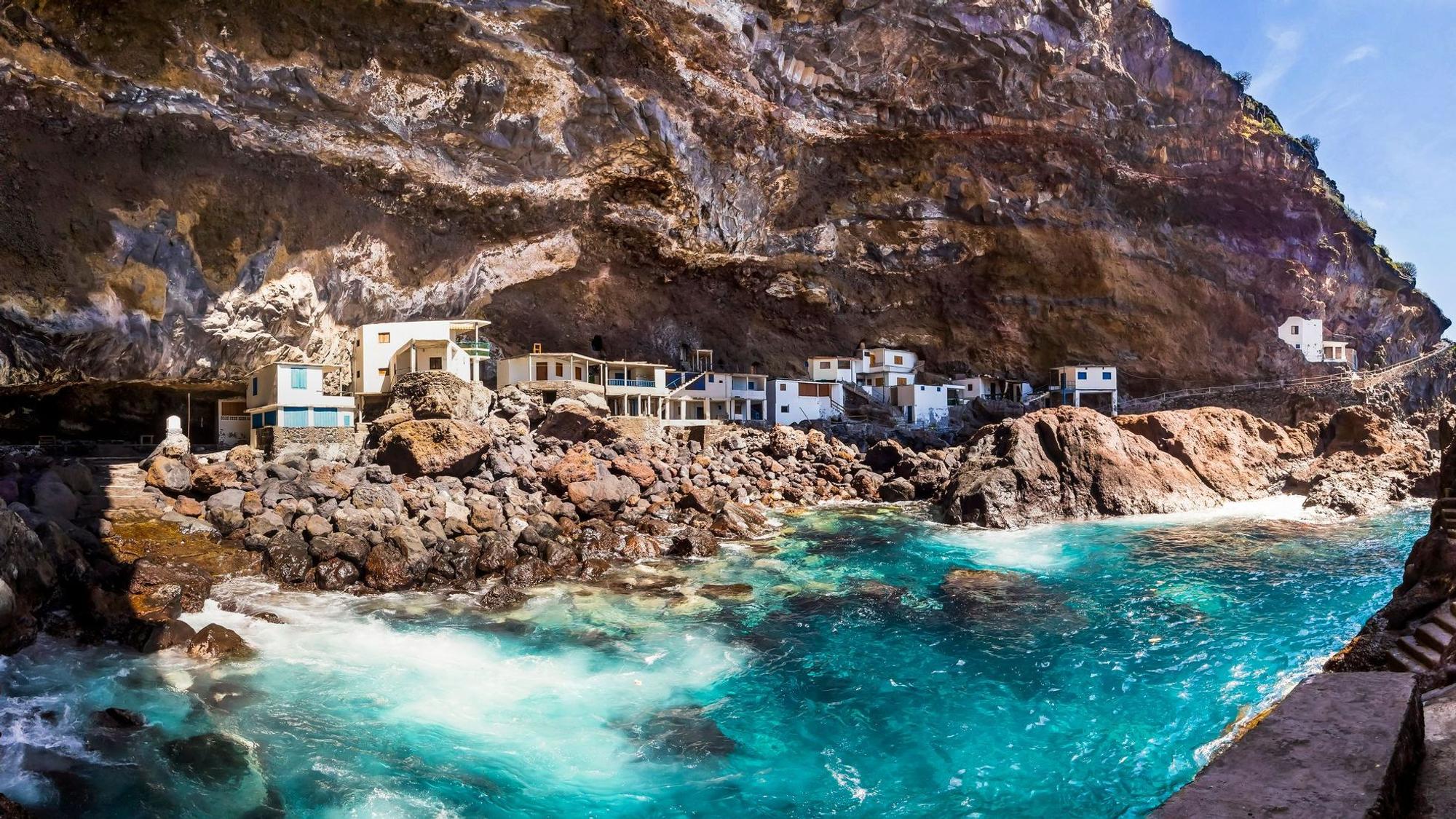 Auf dem Foto sieht man die Schmugglerbucht Poris de Candelaria.