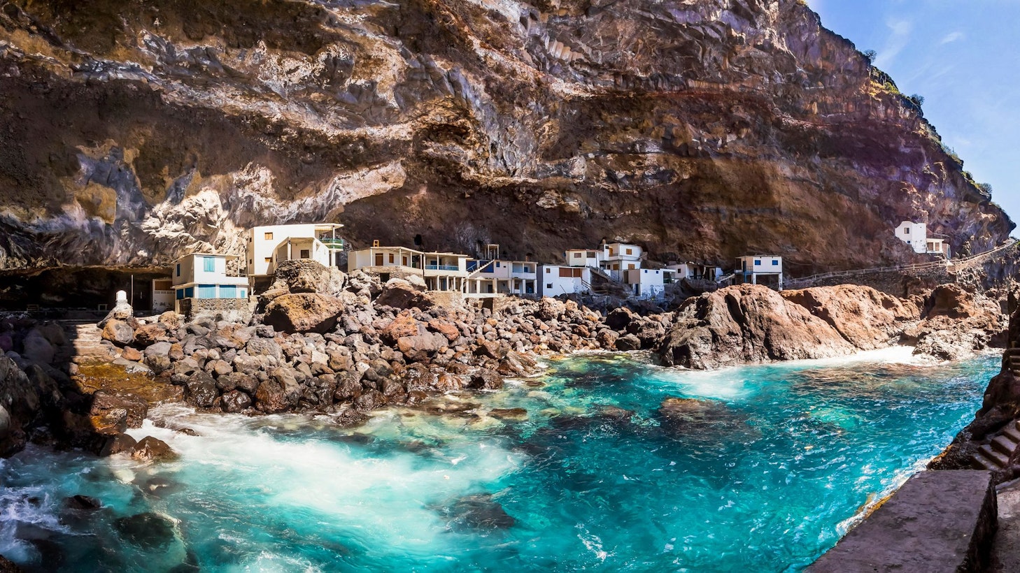 Auf dem Foto sieht man die Schmugglerbucht Poris de Candelaria.