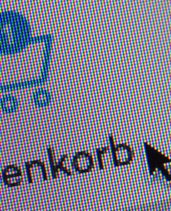 Das Symbol eines Warenkorbes, beziehungsweise eines Einkaufswagens auf der Webseite eines Internethändlers.