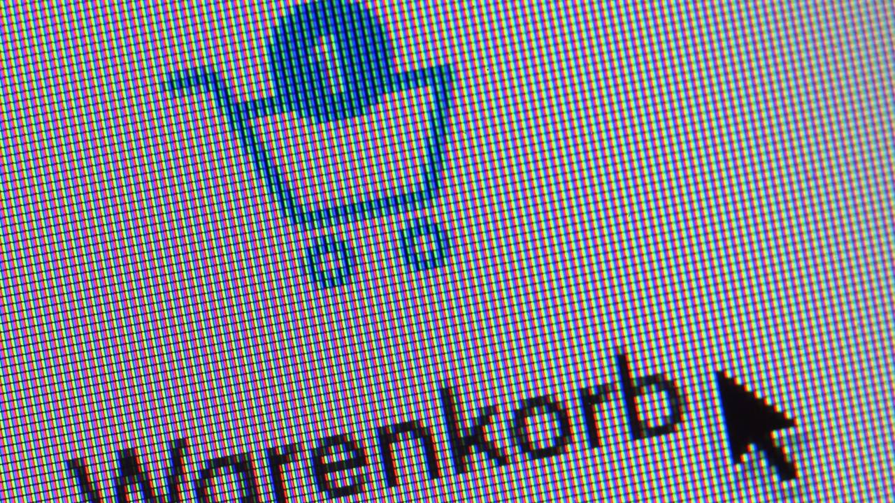 Das Symbol eines Warenkorbes, beziehungsweise eines Einkaufswagens auf der Webseite eines Internethändlers.
