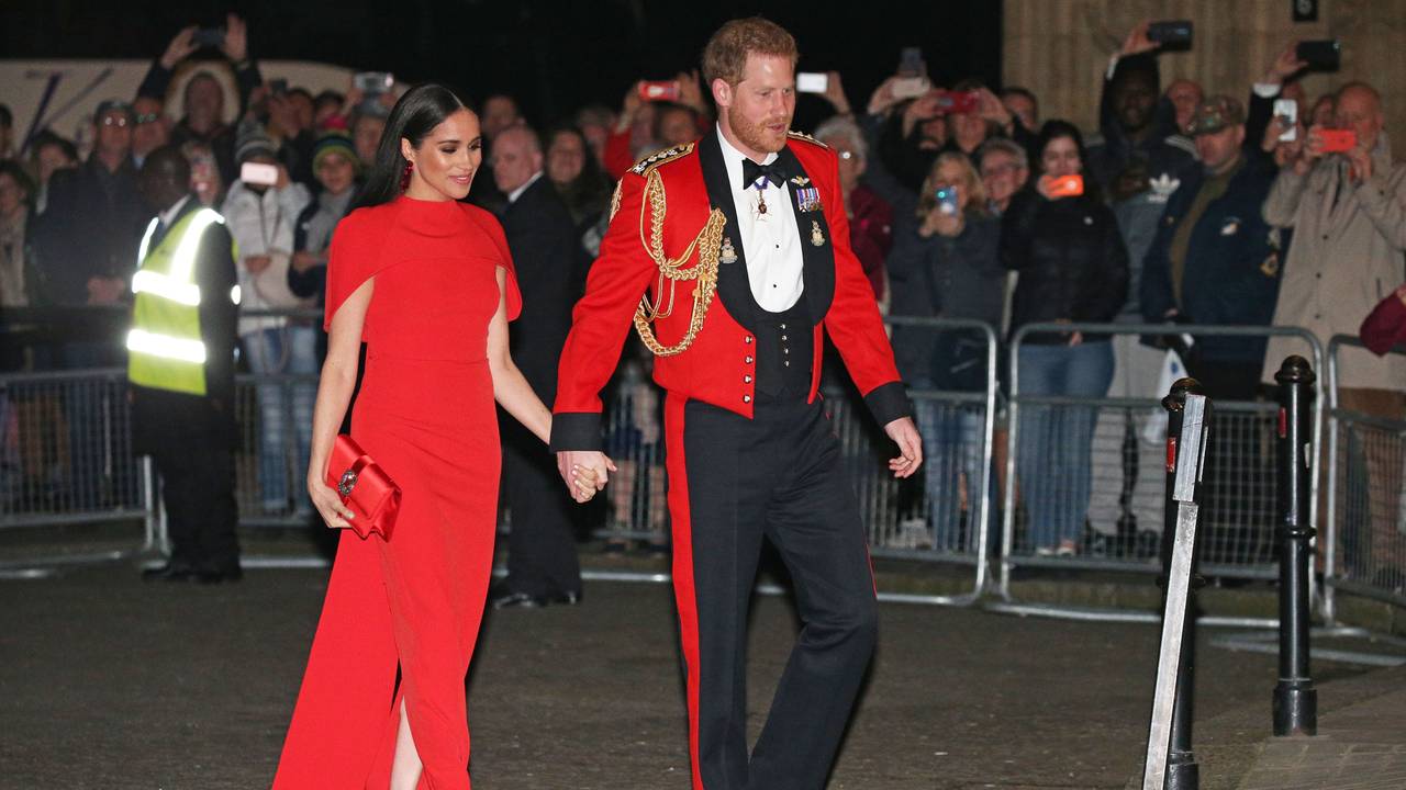 Meghan, Herzogin von Sussex, und Prinz Harry, Herzog von Sussex, treffen zum „The Mountbatten Festival Of Music“ in der Royal Albert Hall ein.