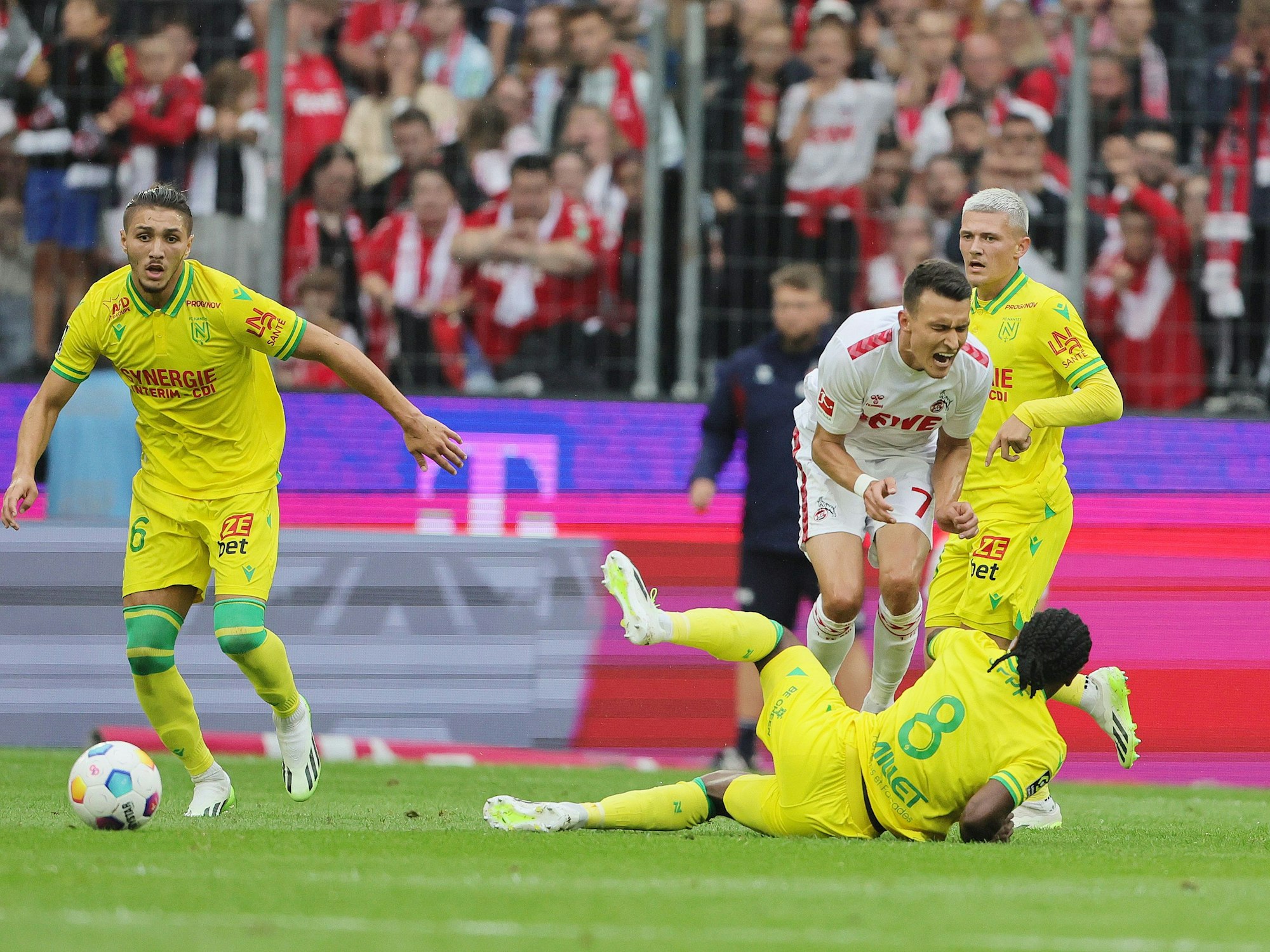 Dejan Ljubicic wird gegen Nantes böse gefoult.