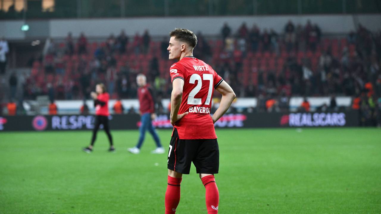 Leverkusen-Star Florian Wirtz nach dem Europa-League-Spiel gegen AS Rom am 18. Mai 2023.