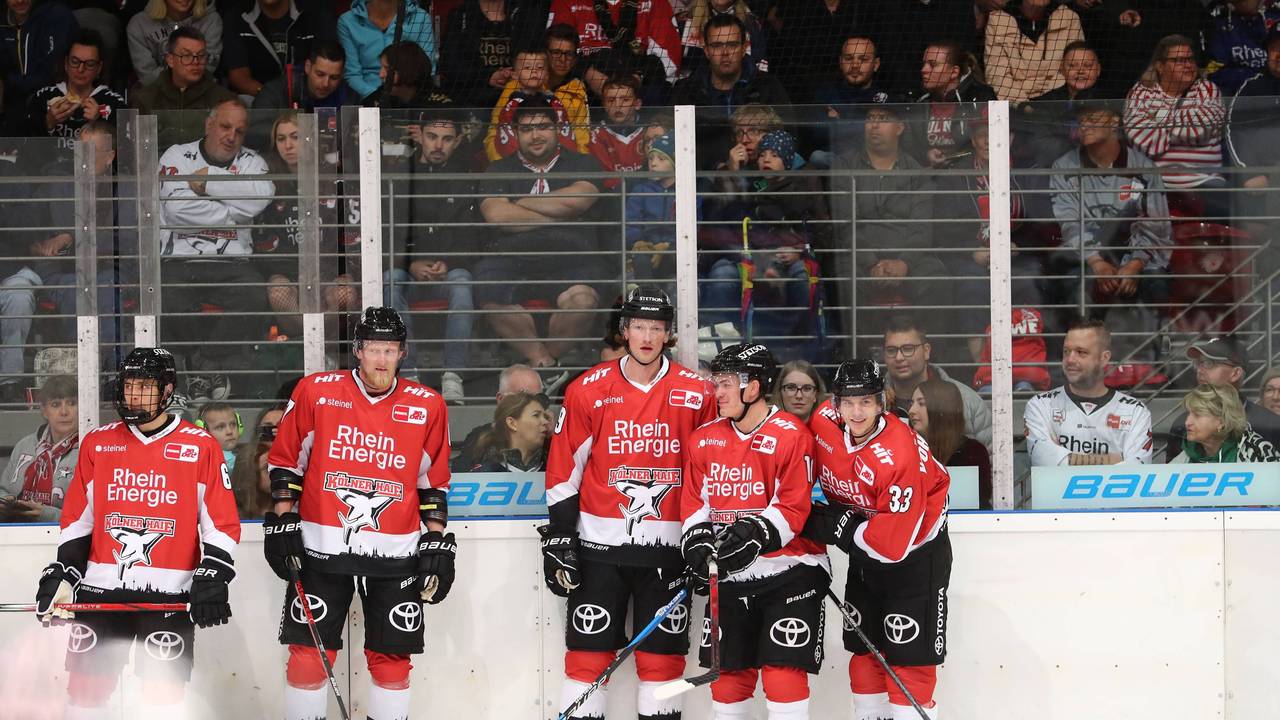 Trainingsauftakt der Kölner Haie vor über 500 Fans.