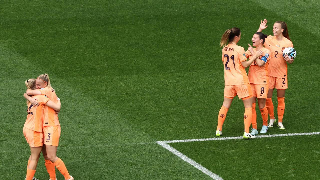 Frauen-Fußball-WM in Australien und Neuseeland 2023: die Niederländerinnen jubeln.