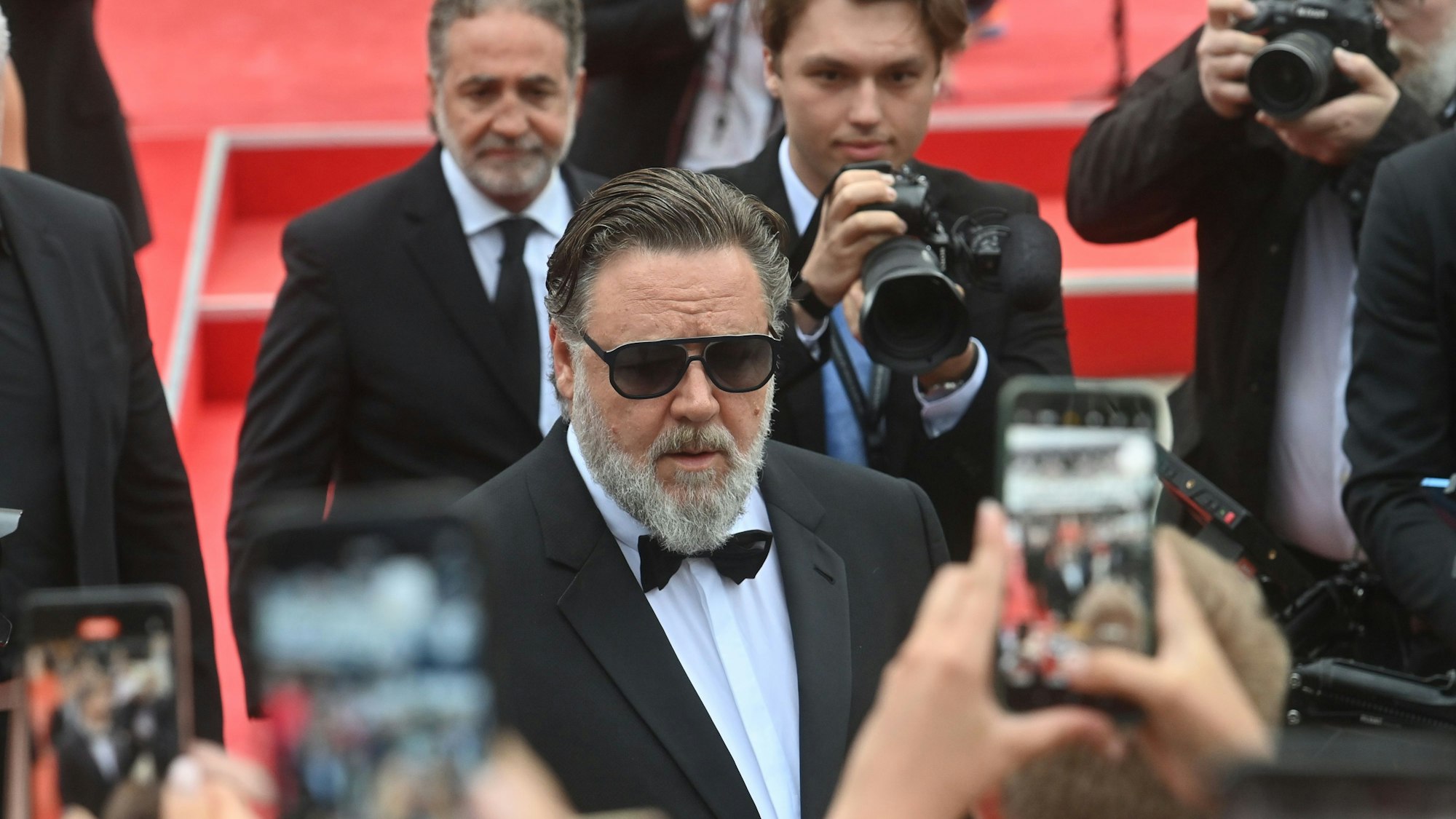 Russell Crowe, Schauspieler aus Australien, kommt zur Eröffnungsfeier des 57. Internationalen Filmfestivals.