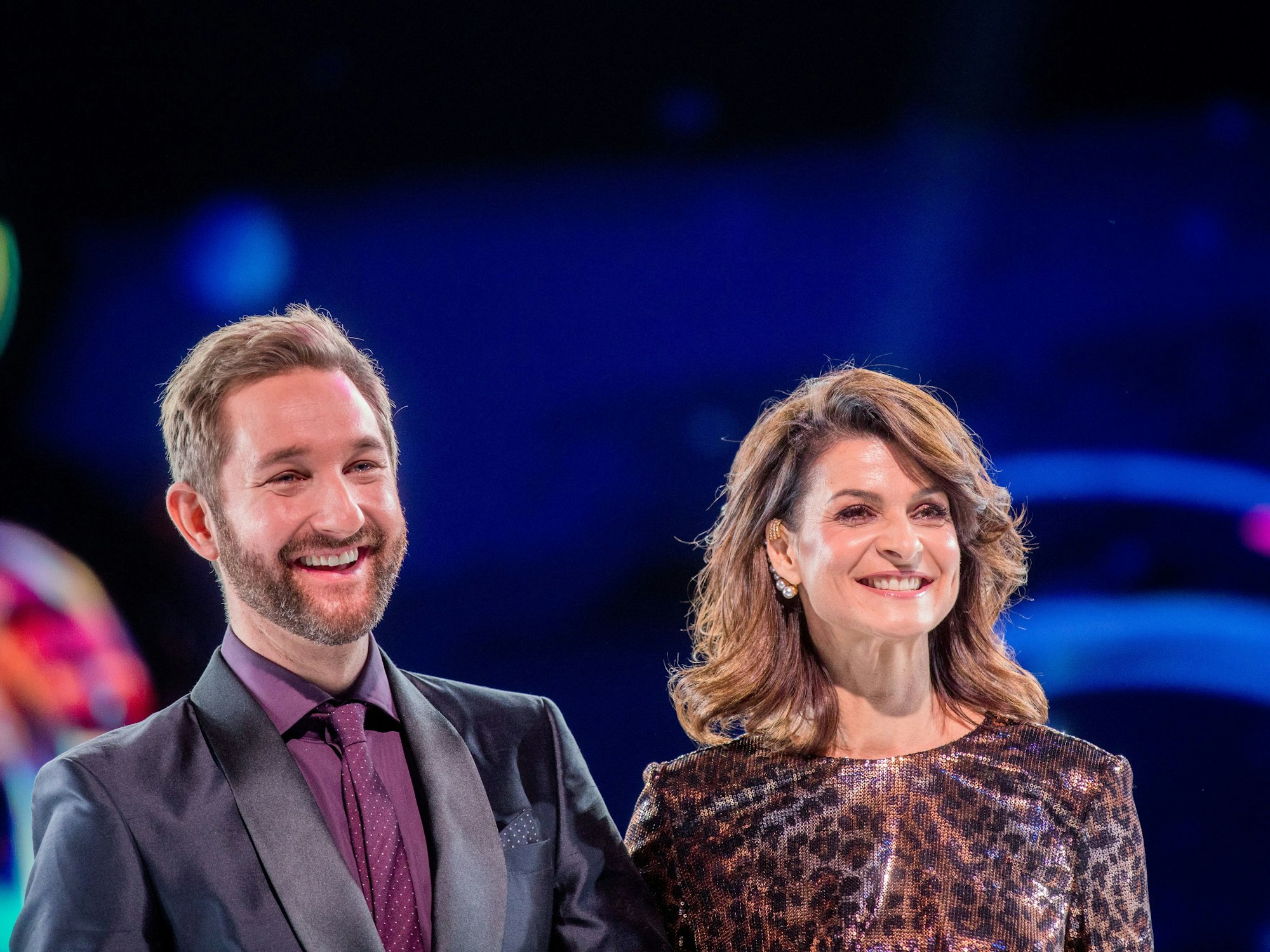 Daniel Boschmann und Marlene Lufen lächeln in die Kamera.