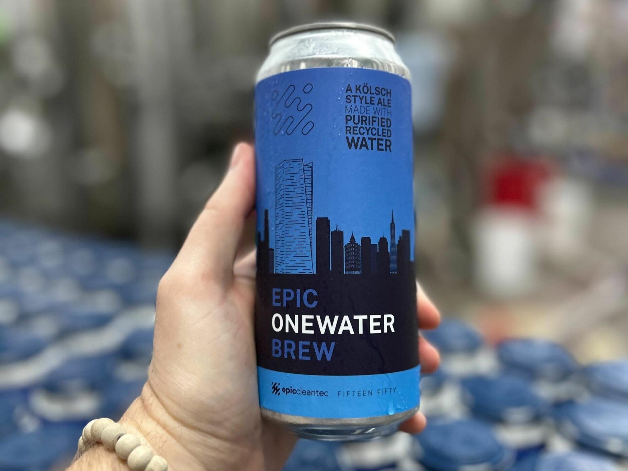 Das Foto zeigt eine Kölsch-Dose. Gebraut wurde das Kölsch aus Abwasser.