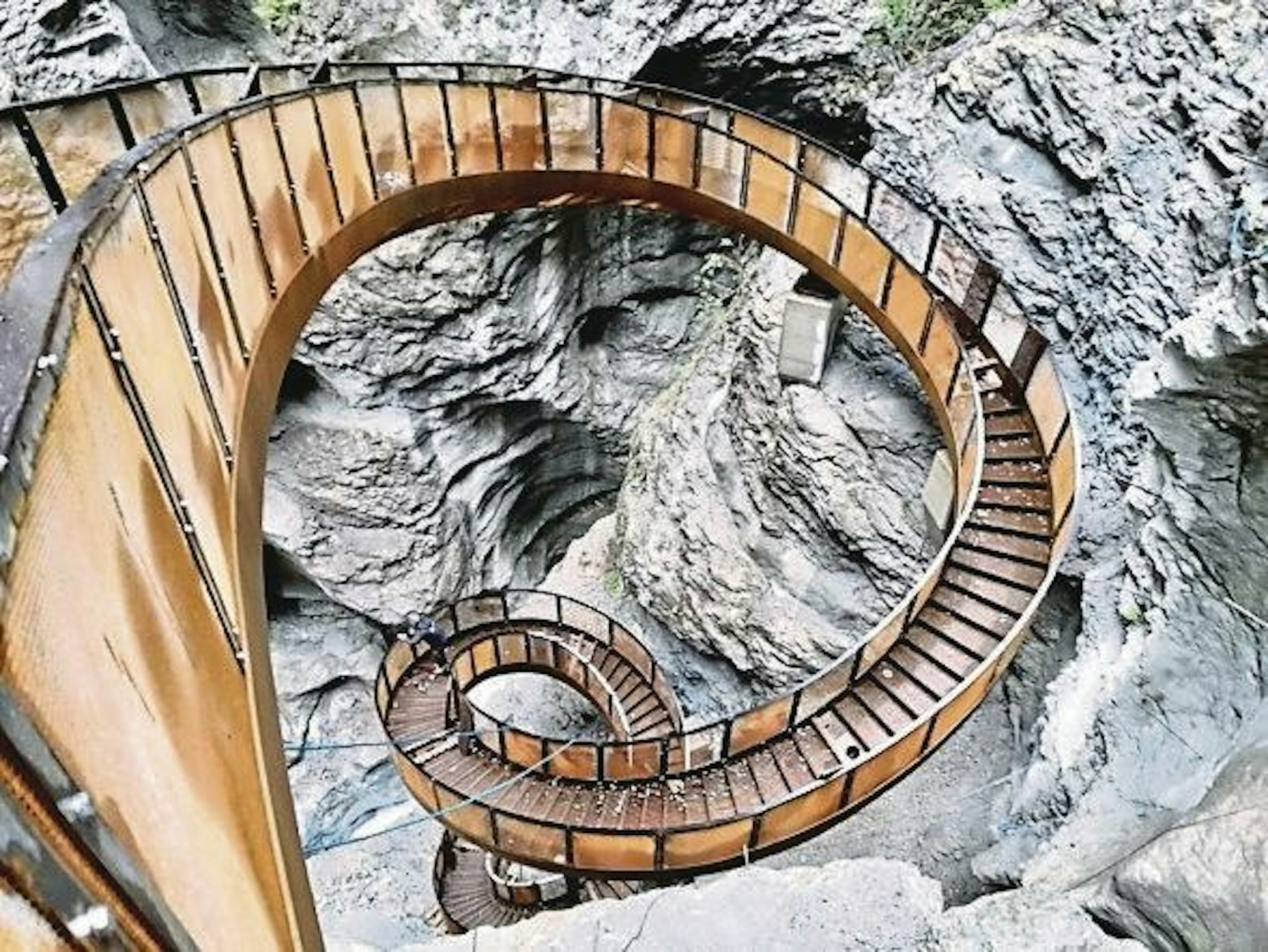 Die Helix-Wendeltreppe in der Liechtensteinklamm in St. Johann