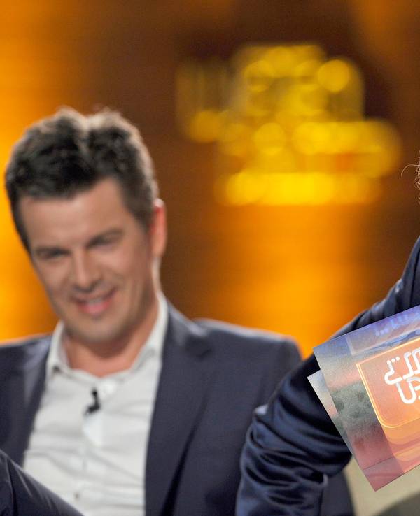 Thomas Gottschalk (r) und Moderator Markus Lanz