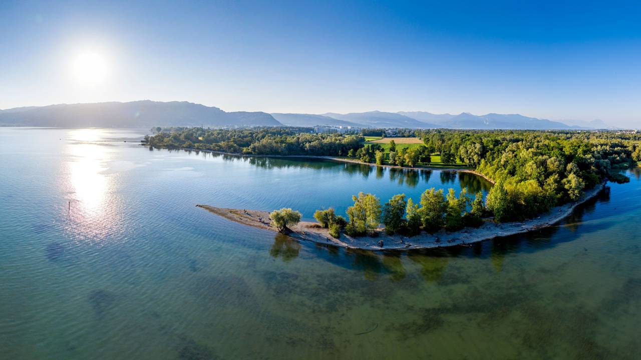 Bodensee von der Bregenzer Seite aus.