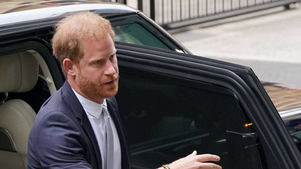 Prinz Harry, Herzog von Sussex, trifft in den Rolls Buildings im Zentrum Londons ein, um im Telefon-Hacking-Prozess gegen die Mirror Group Newspapers (MGN) auszusagen.