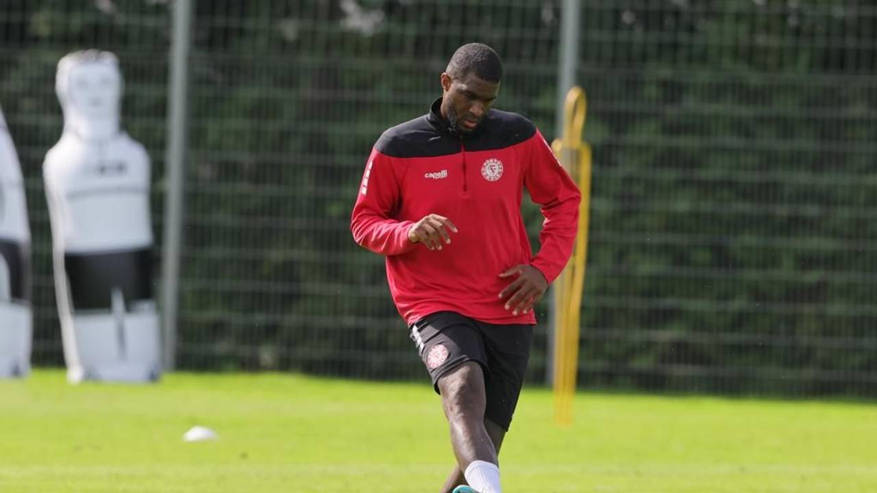 Anthony Modeste beim Training von Fortuna Köln am 09. August 2023