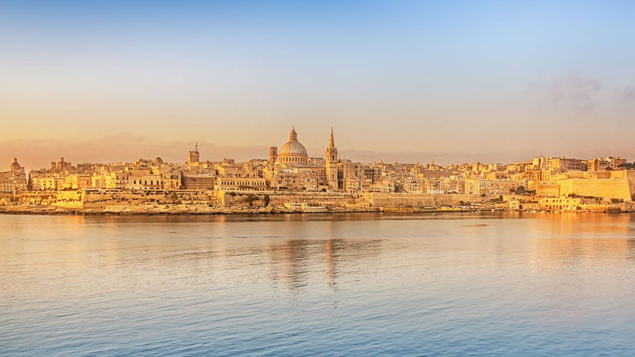 Skyline von Valletta auf Malta