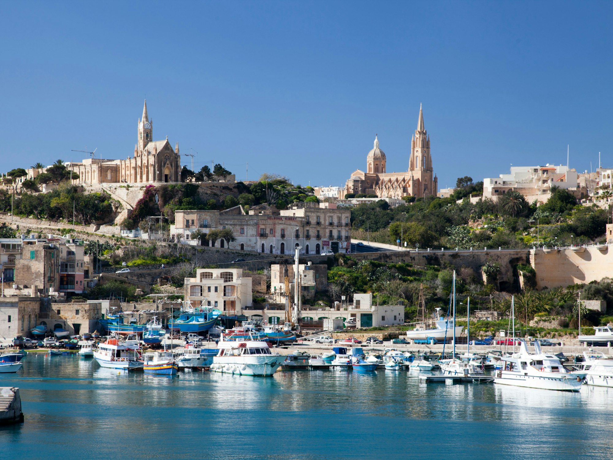 Mgarr auf Gozo im Mittelmeer