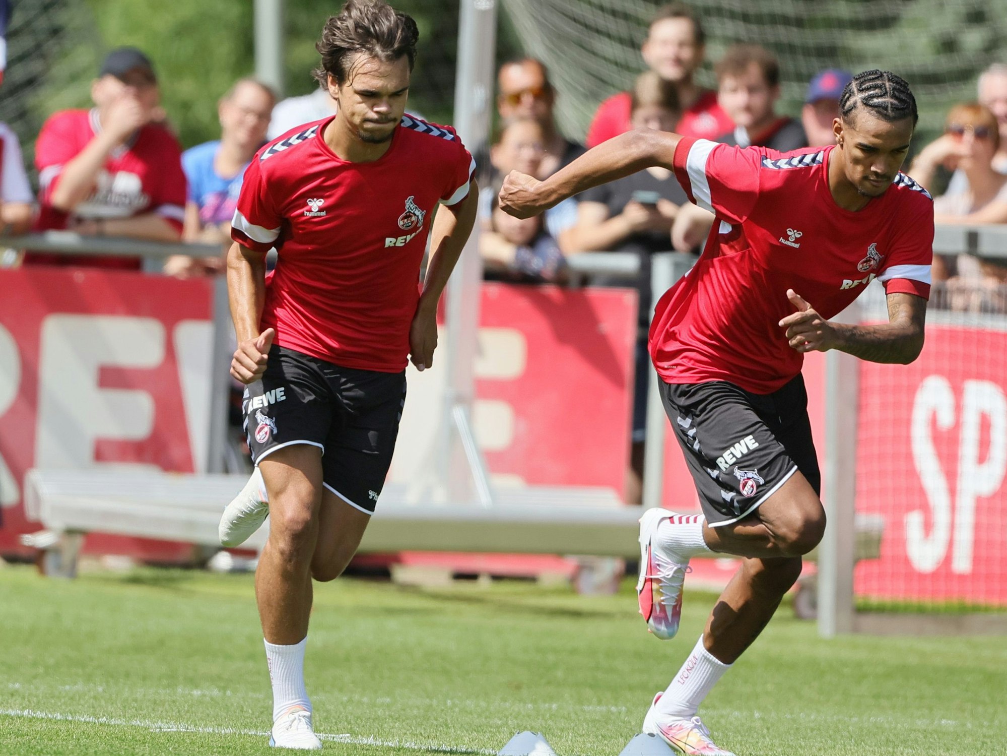 Max Finkgräfe und Damion im Training des 1. FC Köln.