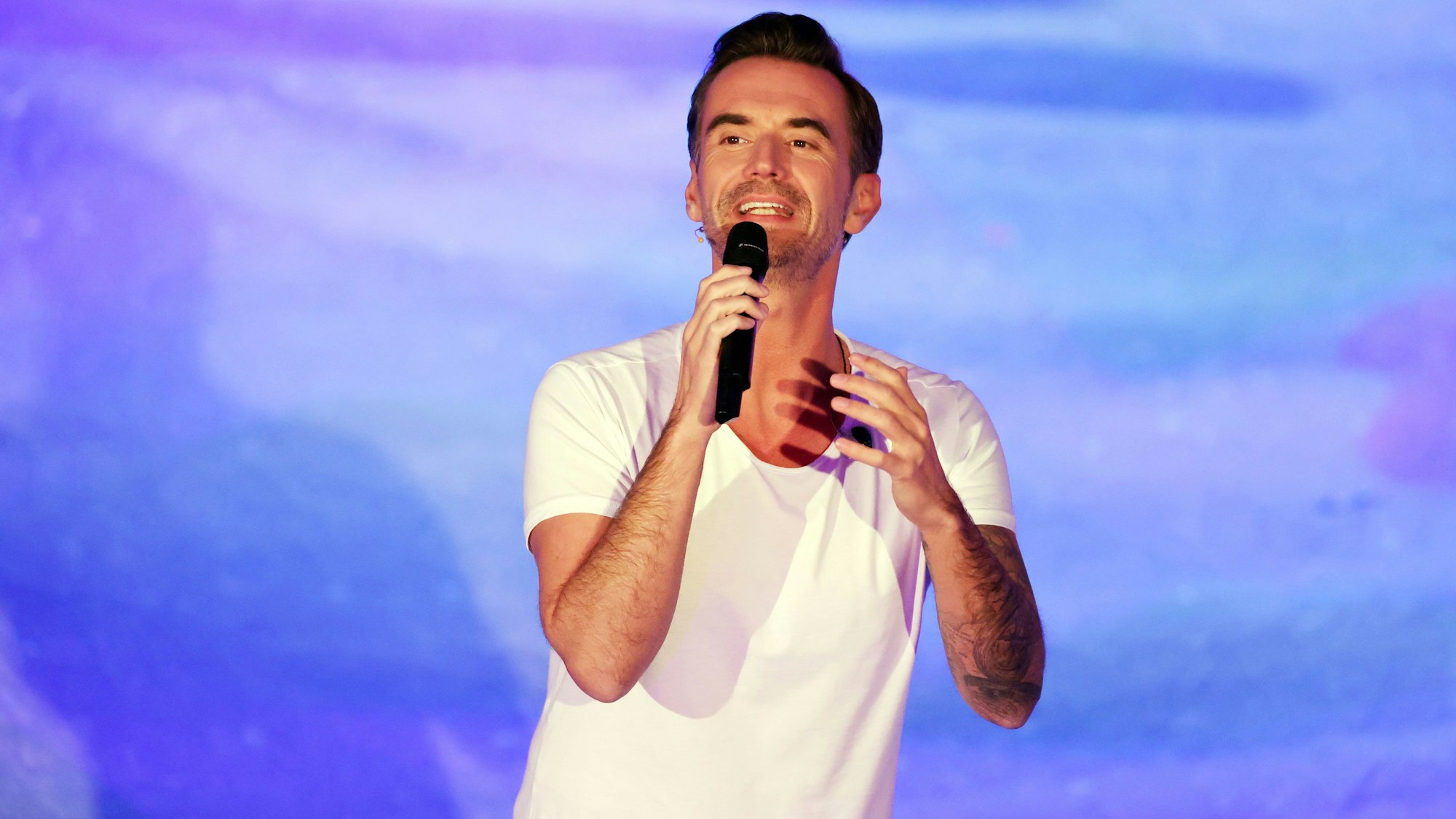 Florian Silbereisen tritt bei der Aufzeichnung der ARD Sendung "Alle singen Weihnachten - Das große Adventssingen 2022" im CCS auf.