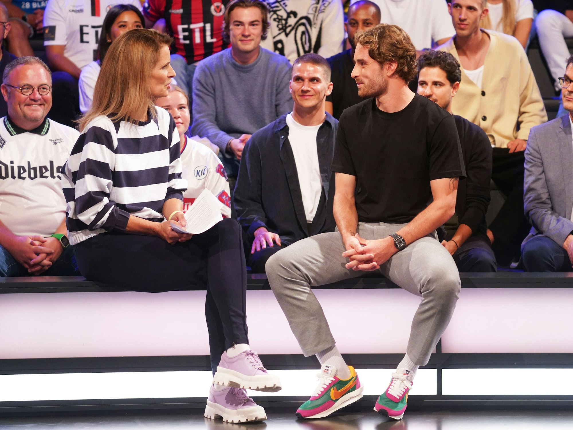 Katrin Müller-Hohenstein interviewt David Philipp.