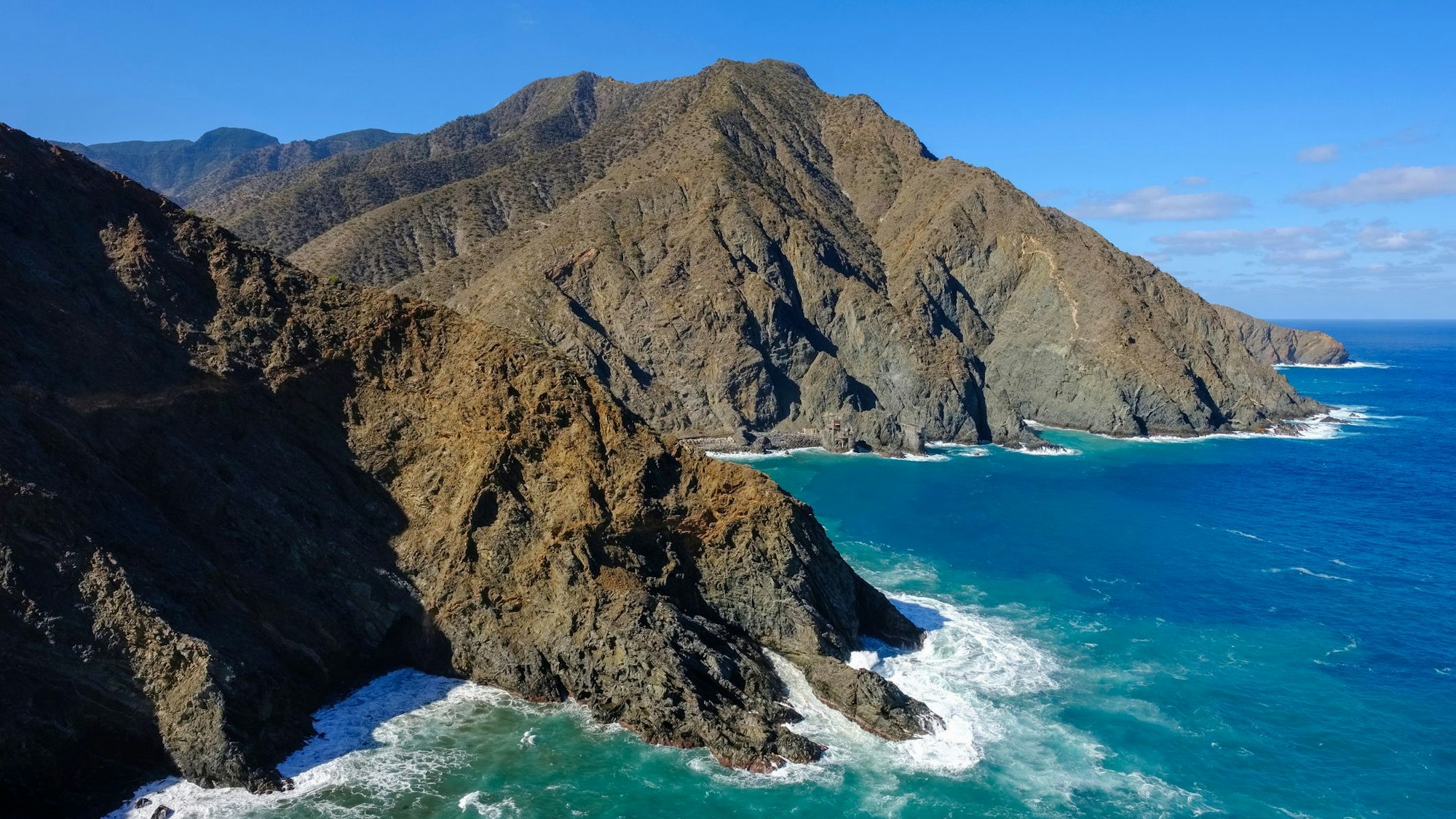 Auf dem Foto sieht man La Gomera.