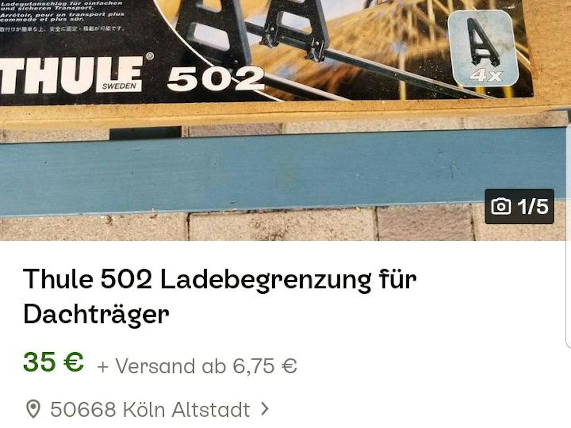 Eine Anzeige bei Kleinanzeigen