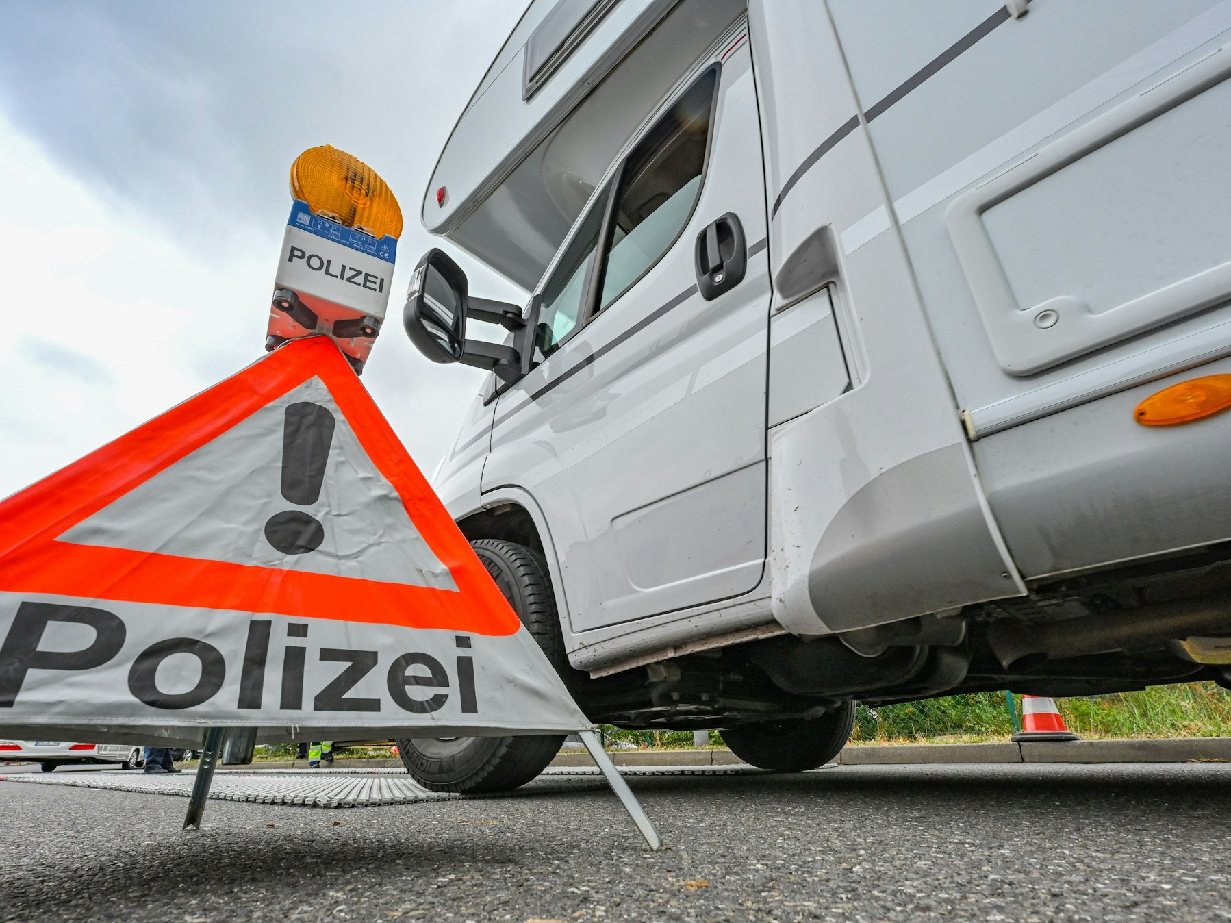 Kontrolle eines Wohnmobiles