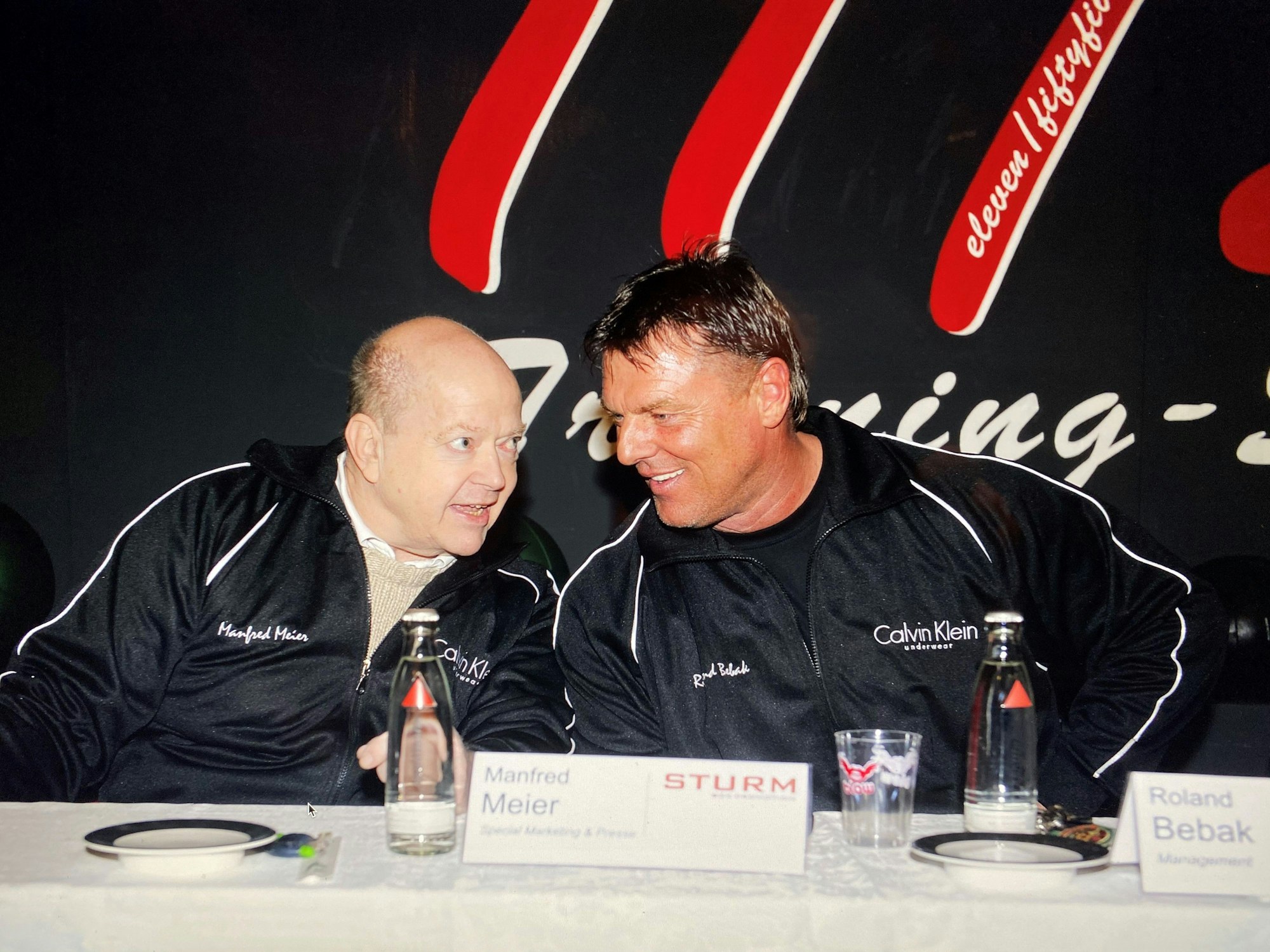 Roland Bebak mit Manfred Meier.