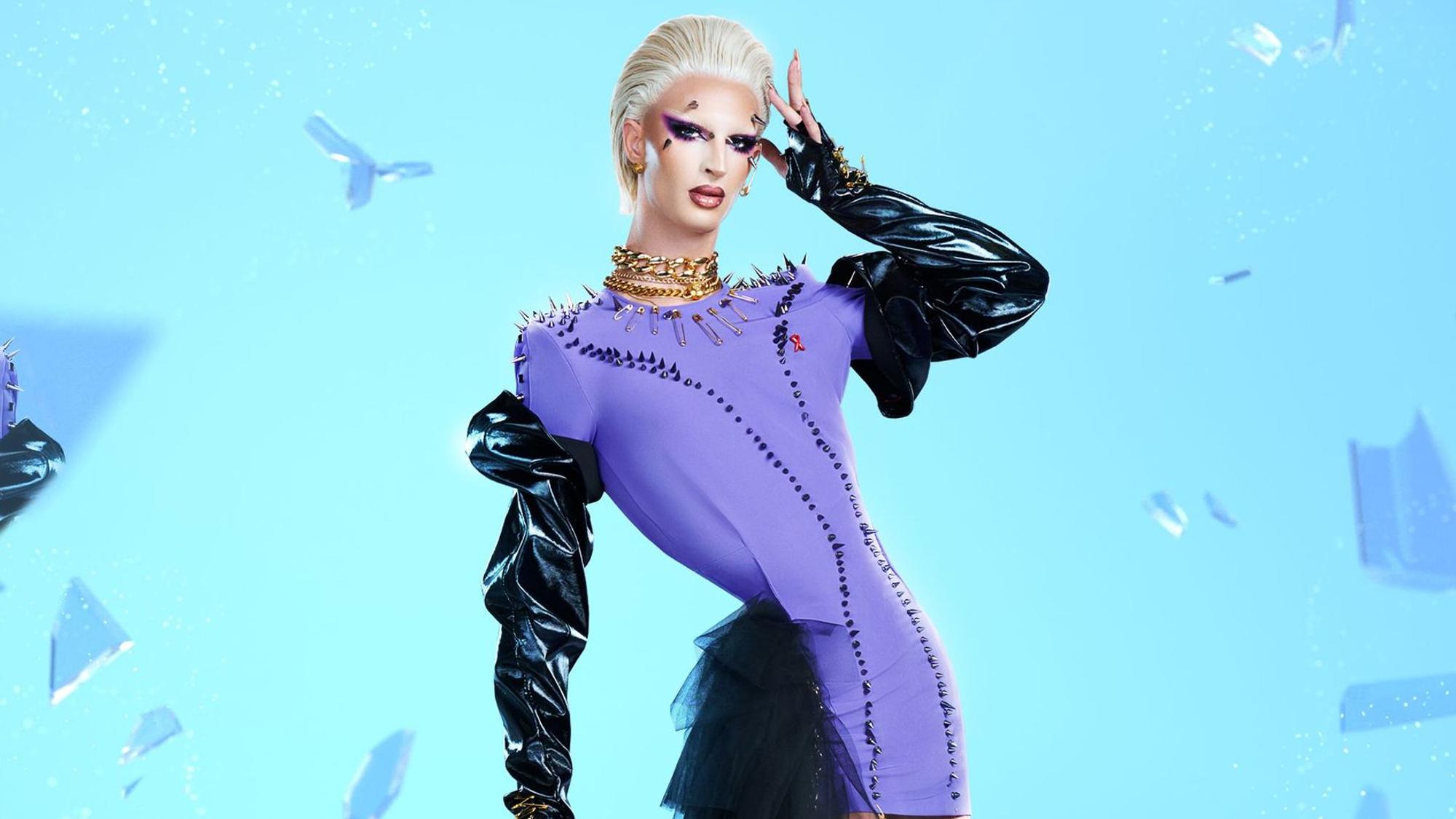 Naomy für das Shooting von “Drag Race Germany“.