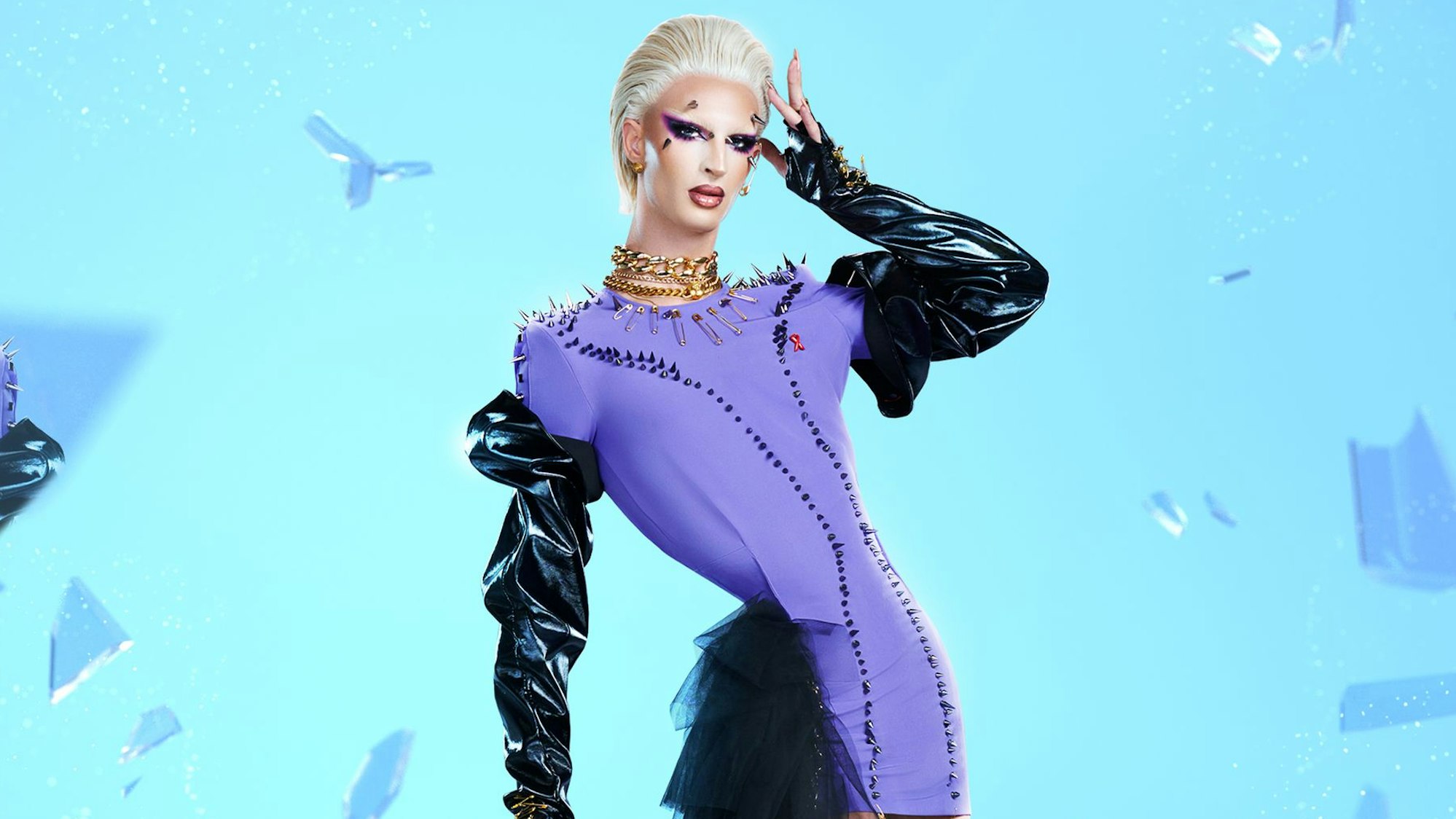 Naomy für das Shooting von “Drag Race Germany“.